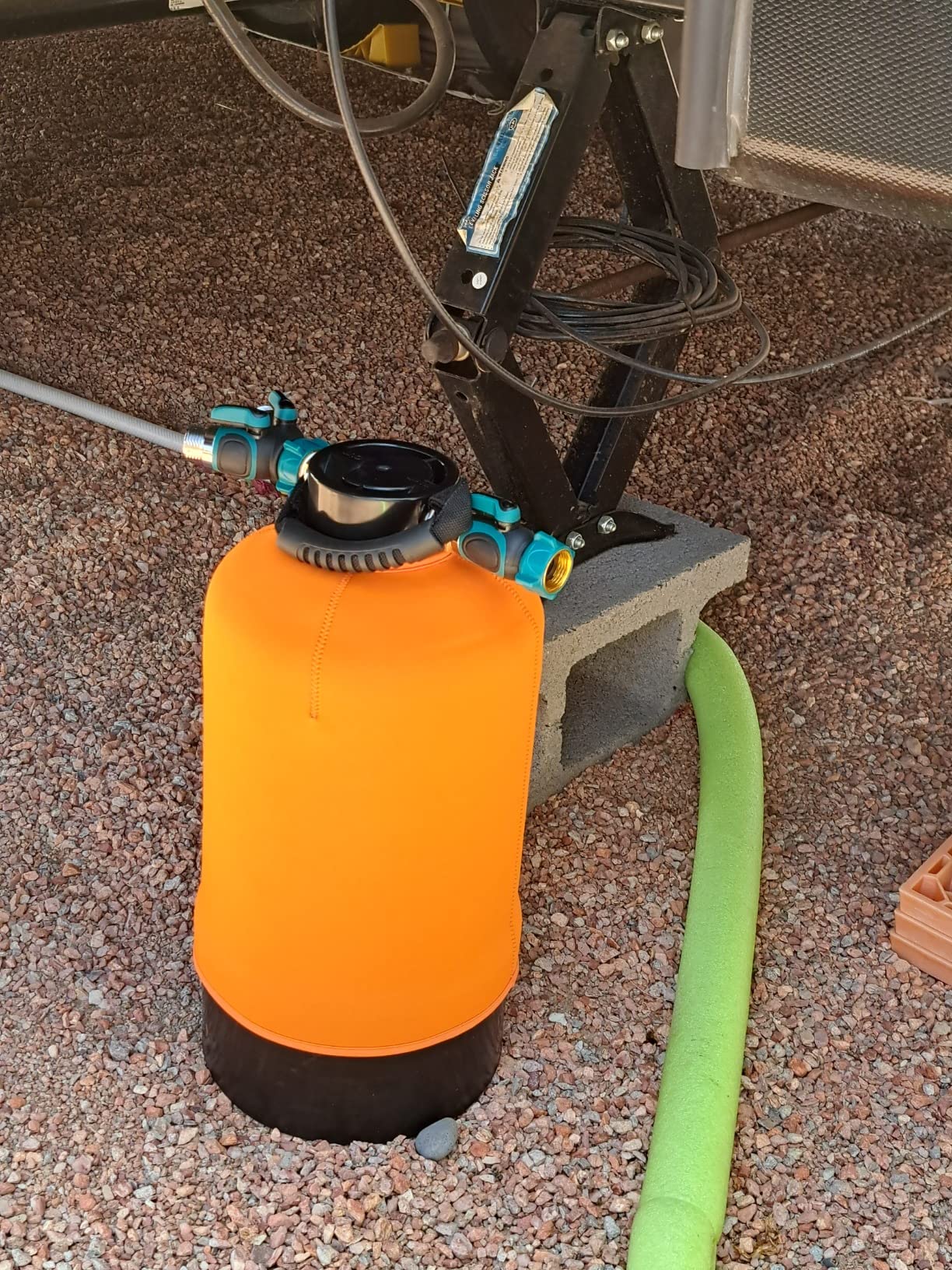 Water softener at RV campsite